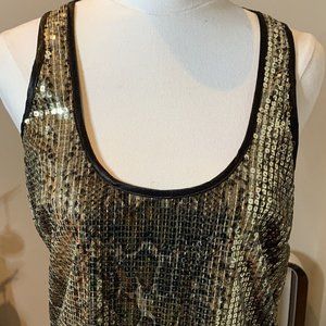 Cooper St Dress Evening Cocktail Clubbing Party Gold Sequins lined Size 10